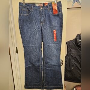 Faded glory classic flare stretch jeans size 14 new